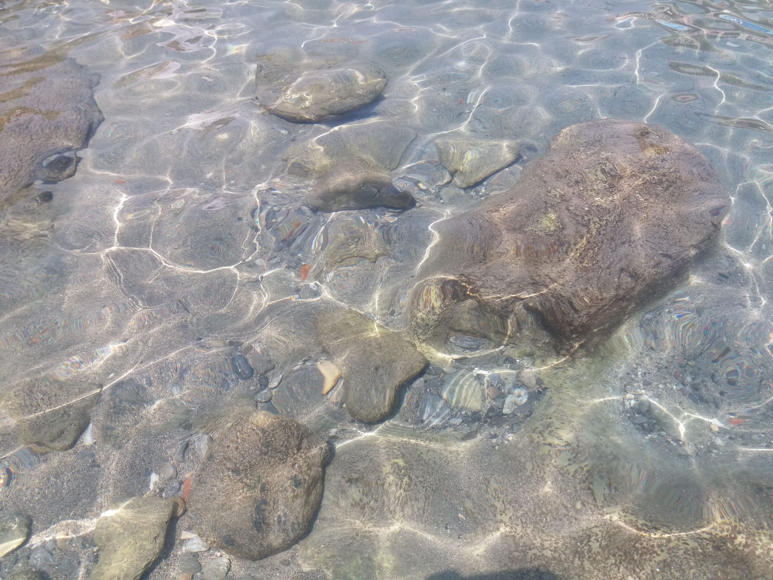 sea water and reflections
